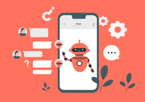 AI Chatbot mobile chat interface